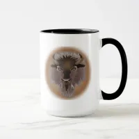 Rustic Western Plains Bison Mug