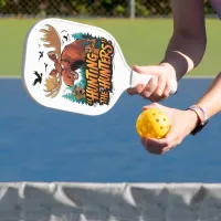 Hunting Moose Defends Against Hunters Pickleball Paddle