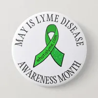 May  Lyme Disease Awareness Month Ribbons Button