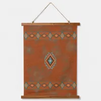 Southwest Canyons Geometric Diamonds Design Hanging Tapestry