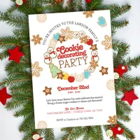 Christmas Cookie Decorating Party Invitation