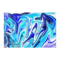 Melted Blue | Marble Fluid Art