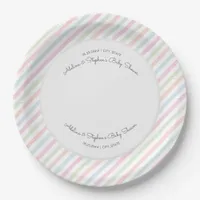 Message from the Bump Ultrasound Cute Baby Shower Paper Plates