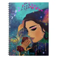 Whimsical Women and roses Notebook