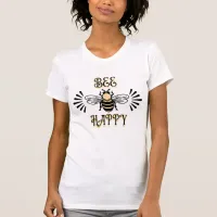 Bee Happy | Vintage Colors Honey Bee T-Shirt