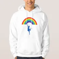 Artistic Rainbow Dancer  | Expressive and Stylish Hoodie