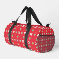 Christmas Holiday Charm Pattern 02 -  Duffle Bag