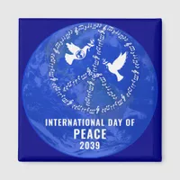 World Peace Doves Peace on Earth Day Peace Sign Magnet