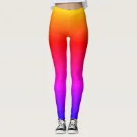 Bright Ipanema Rainbow Ombre Leggings