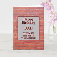 Construction Worker Builder Bricklayer Birthday Card