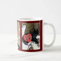 German Shepherd Puppy Valentine Love Rose Coffee Mug