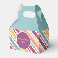 Rainbow Dots & Stripes Favor Box