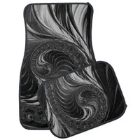 Cool Fractal Metallic Nautilus Golden Ratio Car Floor Mat