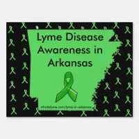 Lyme Disease Awareness in Arkansas Yard Sign