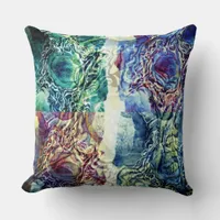 Diffusion Optical Illusion Geometric Pattern Throw Pillow