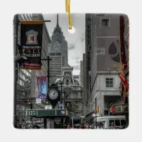 Philadelphia, Pennsylvania City Photo Keepsake Ceramic Ornament