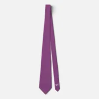 Personalised Eggplant Wedding Groom  Neck Tie