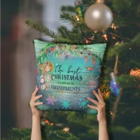 Best Christmas with Grandparents  Throw Pillow