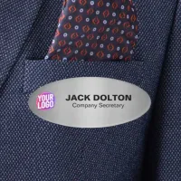 Custom Logo or Photo Employee Job Title & Name Tag