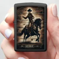 George's Western Ride Zippo Lighter