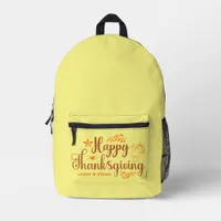 Happy Thanksgiving Backpack