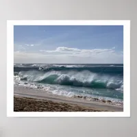 Tropical Island Coastal Beach Surf Photography Pos Poster