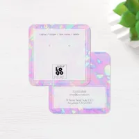 Add Logo Iridescent Opal Marble Earring Display