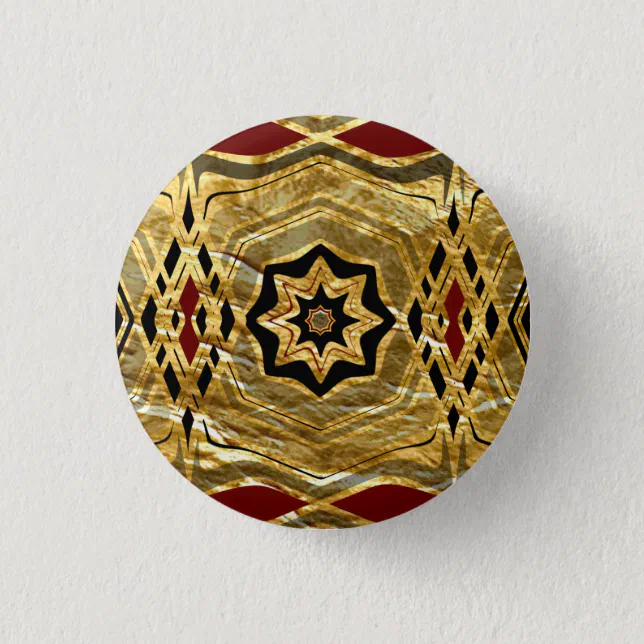 Golden fantasy button