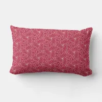 Viva Magenta Trippy Organic Damask Throw Pillow