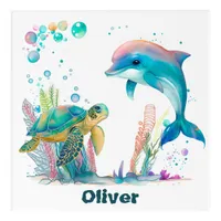 Cute underwater acrylic print