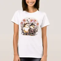 Funny Cute Vintage Easter Chicks T-Shirt