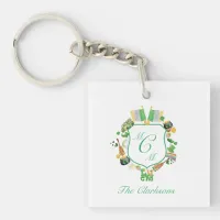 St. Patrick's day Lucky Monogram Acrylic Keychain