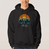 Let's Go! Fun Vintage Camper RV  Hoodie