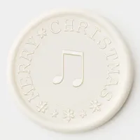 Music Notes Snowflakes Musical Merry Christmas Wax Seal Sticker