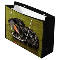 Black Swan in the Pond Large Gift Bag