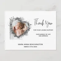 *~* Baby Announcement + Thank you Heart Postcard