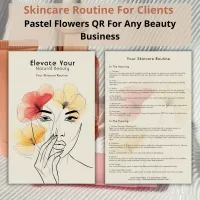 Daily Skincare Routine Planner Beauty Logo Flyer