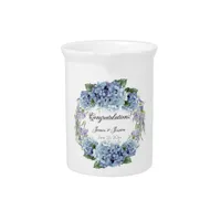 Forget-Me-Not Flowers Watercolor Elegant  Beverage Pitcher