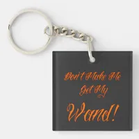 Halloween Witchy Quote Keychain