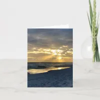 Blank Coastal Beach Note Card