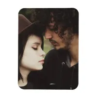 Cute Romantic Couple's Photo Magnet