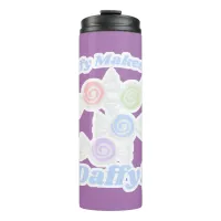  Daffy For Taffy Candy Fun Sweet Art  Thermal Tumbler