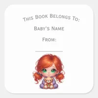 Customize Girl Book Plate