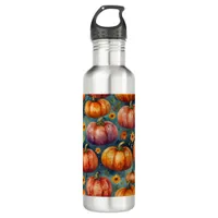 Halloween Pumpkin Vibes  Stainless Steel Water Bottle