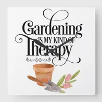 Garden Therapy Plants Wall Clock