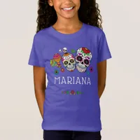 Personalized Day of the Dead Theme Birthday Party T-Shirt