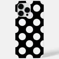 Retro Black and White Polka Dot Case-Mate iPhone 14 Pro Max Case