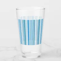 Blue Beach Color Stripes Glass