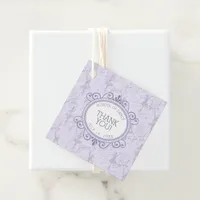 Ballerina Moves Pattern Violet ID738 Favor Tags