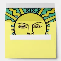 30th Birthday Party The Sun Tarot Card Invitation  Envelope